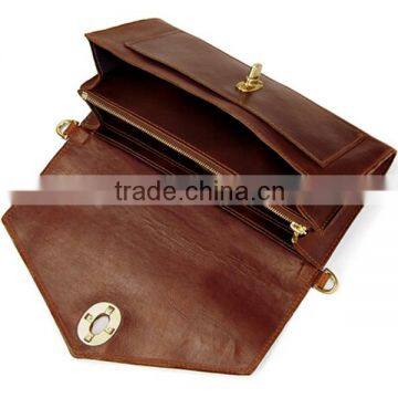 2016 Gray Color Casual Leather Flap With Hardware Closure Lady Clutch Bag photo-6