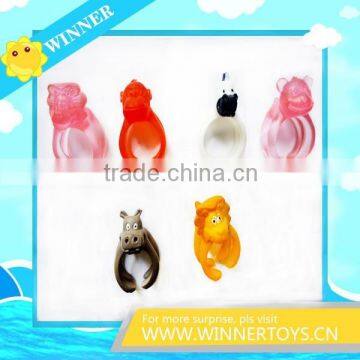 Animals 3d plastic wholesale cartoon finger ring