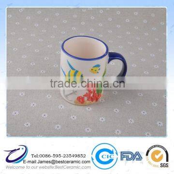 hand painting colour Ceramic Mug sea style