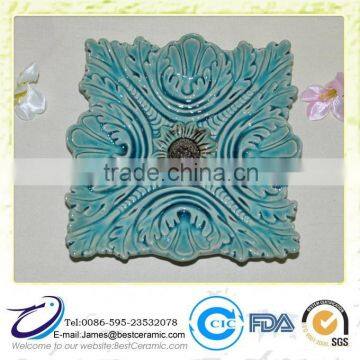 New Daily Use Design Handmade Ceramic Flower Plate