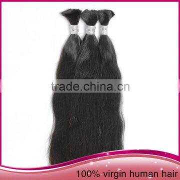 Best Sale Brazilian Human Hair Bulk Weaving Natural Black Unprocessed Remy Human Hair Bulk Extension photo-5