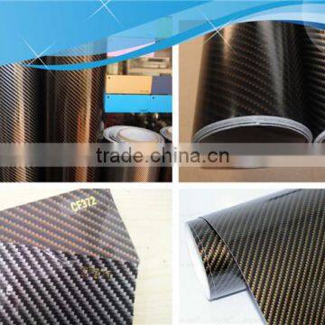 0.16mm paper 4d carbon fiber vinyl car sticker high quality