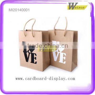 Decorative Custom Foldable Kraft Paper Packing Bags