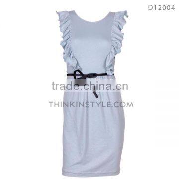 Sleeveless jersey cotton dress
