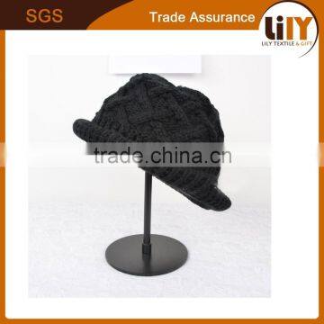 Fashion Knitted Girls Beautiful Cute Ladies Winter Caps for Wholesale photo-2