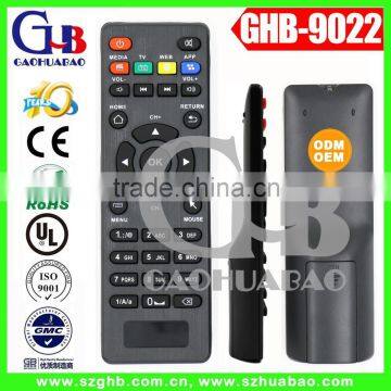 2016 NEW GHB-9022 LED TV BOX STB DVB SAT OTT IPTV AV AUDIO VEDIO HD TV Remote Controller