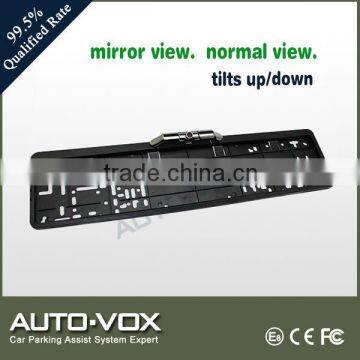 License frame universal water proof car reverse camera