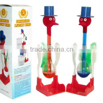 Drinking Bird,Novelty Glass Dipping Einstein Bird Desk Toy