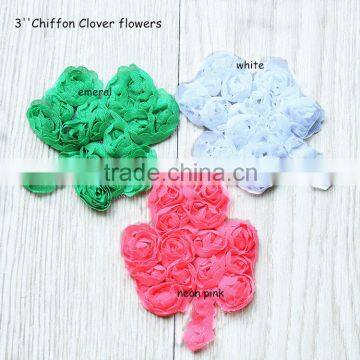 Cute Clover Chiffon Shabby Trim,Shabby Chic Flower