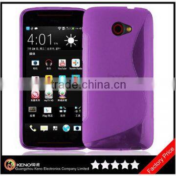 Keno Hot Selling Soft Silicone TPU Back Cover for HTC Butterfly S Case with S Line Design