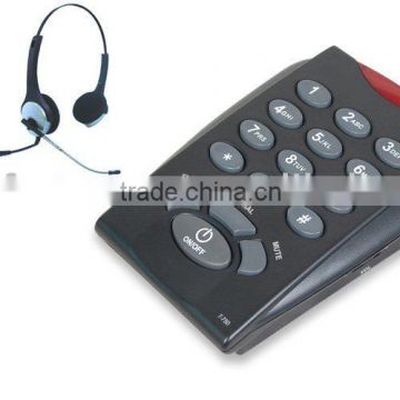 Headset Telephone for telemarketing dialer