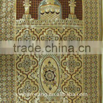 100% Polyester jacquard Muslim prayer carpet D-002