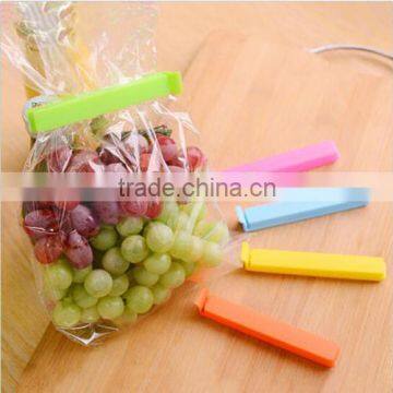 practical bpa free plastic food bags/plastic bag sealer clip