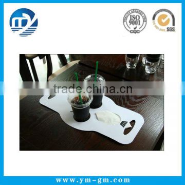 Custom Printing Disposable Paper Coffee Cup Carrier with Handle                        
                                                Quality Choice