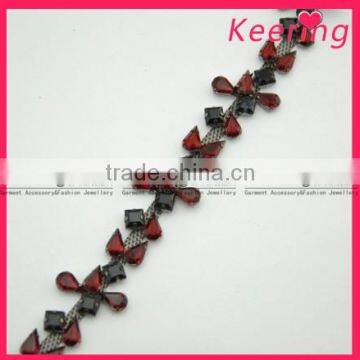 New design rhinestone chain trimming for clothes accessories WRC-092