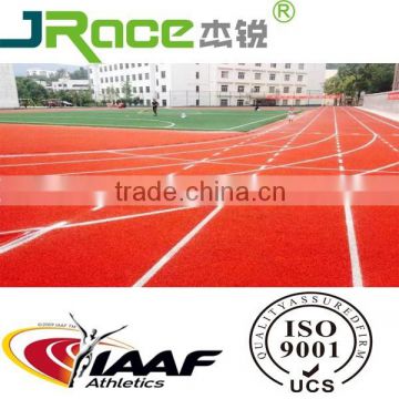 all color outdoor rubber flooring PU running tracks