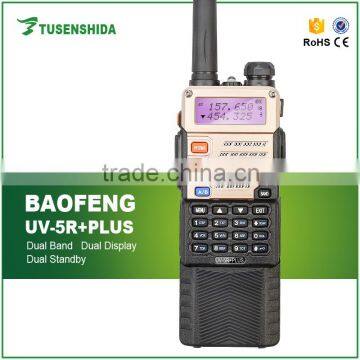 Factory price mobile radio Dual Band Professional long range Walkie talkie 10W BaoFeng UV-5R Plus with big battery capacity
