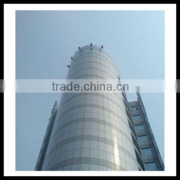 Curved acp curtain wall