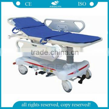 AG-HS008 ABS handrail cheap hydraulic medical hospital stretcher emergency