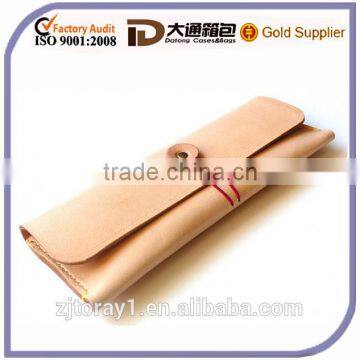 Stylish Folding Leather Pencil Case Multi-pouch for Student