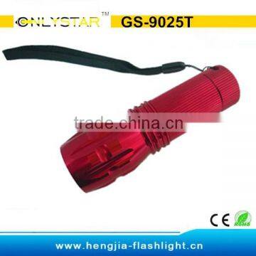 GS-9025T aluminium best bicycle zoomable led flashlight torch