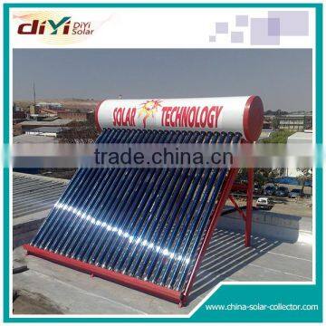 Tank Capacity 200L, 250L Compact Non-pressurized Vacuum Tube Solar Water Heater