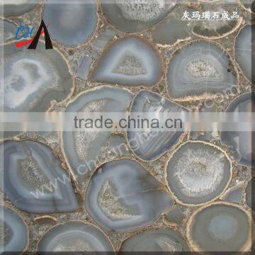 Grey agate slab for table top,wall tile,home decoration