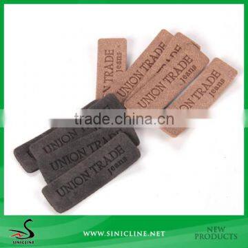 Sinicline custom technology jeans leather labels for sale