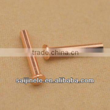 Hot selling special made Electrical Brass solid contact Rivets