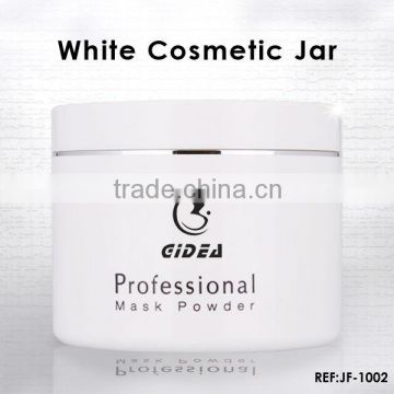 white cosmetic jar