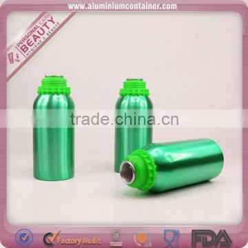 Empty aluminum fragrance essence oil bottle