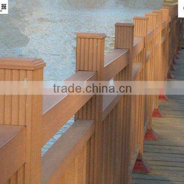 anti-uv outdoor wpc wrought iron stai railing