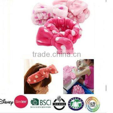 fashionable hair band color face makeup hair band/bowknot washing makeup hair band