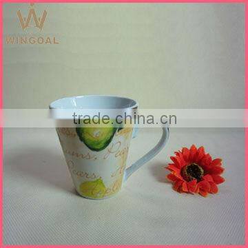 promotion ceramic coffee mug with lovely decal