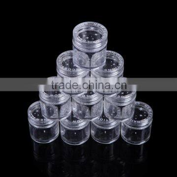 3g, 10g Glitter Empty Bottle Round Storage Bottle Plastic Empty Case Pot Container For Nail Art Rhinestone Bead Gems photo-4