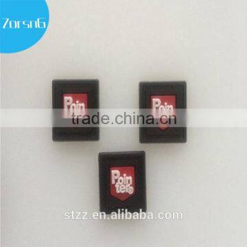 Custom Double Sides Rubber Logo Clothes Zipper Puller