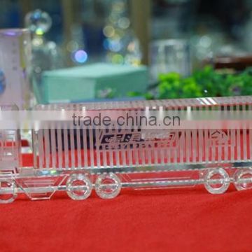 Crystal gift Crystal truk for Office Decoration and Home Decoration