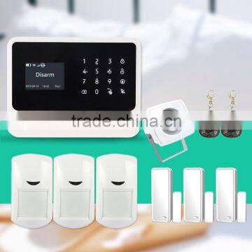 Newest GSM WIFI GPRS security alarm system GS-G90B from golden security & gsm home alarm system smart home wifi alarms