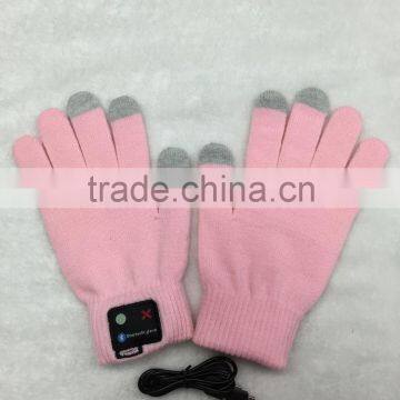 Hot selling custom color wireless bluetooth gloves for ladies made in China