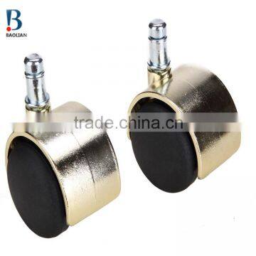 2016 China Hot-sale 2 Inch Golden Electroplated Adjustable Furniture Caster Wheels photo-6