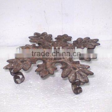 Cross Flower Metal Coaster