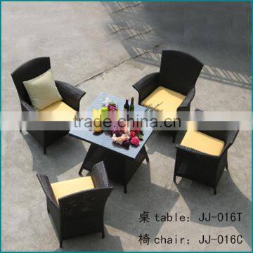 Outdoor rattan furniture dining table set JJ-016TC