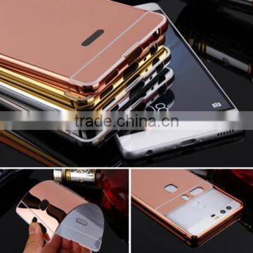 Hot Selling Mobil Phone Case Metal Aluminum Mirror Case For Huawei P9