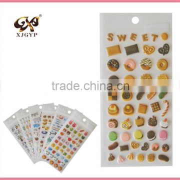 eva foam puffy sticker/sponge puffy letter stickers/3d foam puffy sticker