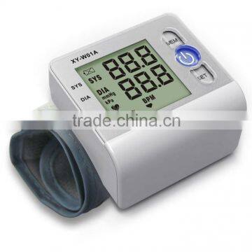 blood pressure monitor OEM stylish 90 group memory sugar glucose sphygmomanometer measurement wrist type blood pressure monitor