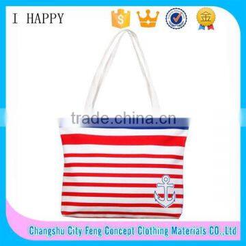 New Ladies Canvas Summer Beach Tote School Bag