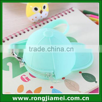 Fashion Hot selling Silicone Hat Shape Mini Coin Purse