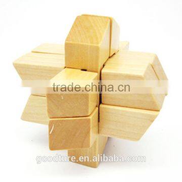 Wooden IQ Intelligent Puzzle Magic Puzzle Kongming Lock Brain Teaser Model Number GAD1087