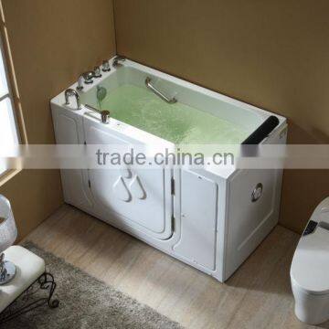 Glamour design whirlpool intdoor hot tub walk in bathtub with shower
