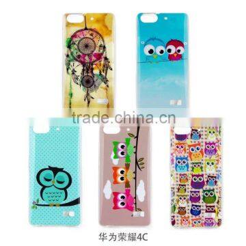 Lovely pattern platic case cover for huawei honour 4C